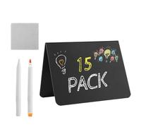 Buffet Label Signs, Blackboard Name Tags, Reusable Chalk 3.94x2.99 inches, Mini Display Holders, Writable Event Cards, for Celebration Setup, Party Table Markers, Gathering Decor