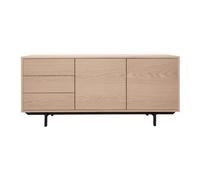 Buffet vintage acabado en roble de 2 puertas 3 cajones L160 cm MANNY