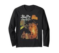 Buffy and The Master Distressed Vintage 90's TV Show Manga Larga