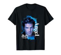 Buffy The Vampire Slayer Angel Face Closeup Vintage Poster Camiseta