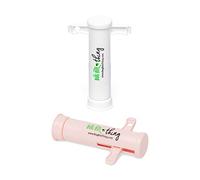 Bug Bite Thing® | El original anti mosquitos lechón de veneno desde 1983 | Antimosquitos sanador de picaduras de insectos contra mordeduras | Reutilizable y sin productos químicos |Blanco & Rosa