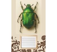Bug Grid Notebook: 100 Pages | 6 x 9 in | Graph Paper Notebook | Beetle Cover