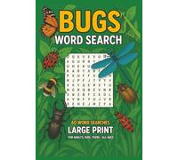 Bug Word Search Book: 6x9 inches, 60 Large-Print Puzzles Featuring Insects and Creepy Crawlies | Ideal for Nature Lovers, Travel, Relaxation, and Fun