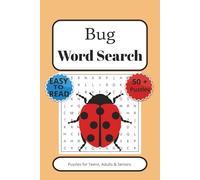 Bug Word Search Puzzle Book: word Search with Easy-to-read Print about Bug, Beetle. Spider and more |6x9 inches, 110 Pages|50+ Puzzles … Gift for Vacations, Holidays and Free Times