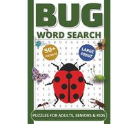Bug Word Search Puzzle Book: Word Searches with Easy to Read Print about Bug, Insects, Creepy Crawly and More | 6 x9 inches, 110 pages | 50+ Puzzles … Gift for Vacations, Holidays and Relaxation Times