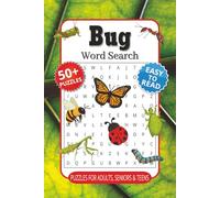 Bug Word Search Puzzle Book: Word Searches with Easy to Read Print about Bugs, Butterflies, Insects, and More | 6x9 inches, 110 pages | 50+ Puzzles ... Gift for Vacations, Holidays and Relaxation