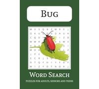 Bug Word Search Puzzle Book: Word Searches with Easy to Read Print about Bugs, Insects, Critters and More | 6x9 inches, 110 pages | 50+ Puzzles ... Gift for Vacations, Holidays and Free Times