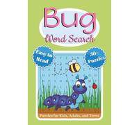 Bug Word Search Puzzle Book: Word Searches with Easy to Read Print about Bugs, Insects, Small Animals, and More | 6 x 9 inches, 110 pages | 50+ Puzzles … Gift for Vacations, Holidays and Leisure