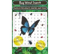 Bug Word Search: Word Searches With Easy To Read Print About Insects, Arachnids, Myriapods, and More! |6x9 inches, 110 pages|50+ puzzles