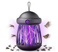 Bug Zapper para interiores y exteriores, lámpara eléctrica mejorada de 2500 V, matamoscas portátil recargable por USB para el hogar, cocina, caravana, camping, trampa de insectos eficiente para