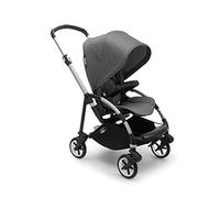 Bugaboo Bee 6 Paseo completo, plegable y ligero, se convierte en cochecito, aluminio/gris melange - gris melange