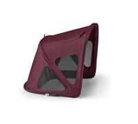 Bugaboo Breezy - Toldo solar con paneles de ventilación y mosquitera integrada, compatible con cochecitos Fox, Kangaroo, Cameleon 3 y Lynx, tela UPF 50+ y protección repelente al agua, cereza oscura