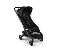 Bugaboo Butterfly 2 Silla de paseo de viaje, Tamaño Cabina de avión, Sillita Ligera Portátil y Plegable a una Mano, con Asiento Reclinable, Cesta de Almacenaje, Correa de Transporte - Heritage Black