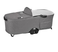 Bugaboo Capazo Dragonfly, Capazo con Colchón Ventilado y Protector, Plegado fácil con una Mano con capazo o Silla, Compatible con el Carrito Urbano Dragonfly, Gris Melange