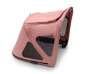 Bugaboo - Capota con ventana, extensible para una cobertura adicional y protección solar óptima, compatible con los cochecitos Fox 3 (no compatible con Fox 5)/Cameleon3, Morning Pink