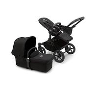 Bugaboo Donkey 5 Mono, Convertible En Carrito Doble De Lado a Lado, Diseño Mejorado, Silla Reversible, Dirección a Una Mano y Cesta Lateral, Midnight Black