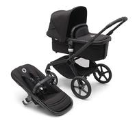 Bugaboo Fox 5 Carrito Todoterreno, Cochecito de Bebé 2 en 1, Suspensión Total, Fácil Plegado, Capazo Espacioso, Asiento Extensible, Maniobrabilidad, Chasis Negro y Capota Negra