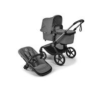 Bugaboo Fox 5 Renew Carrito Todoterreno, Cochecito de Bebé 2 en 1, Suspensión Total, Fácil Plegado, Capazo Espacioso, Asiento Extensible, Maniobrabilidad, Chasis Grafito y Capota Moon Grey