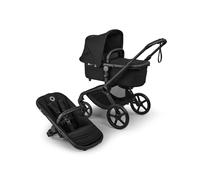 Bugaboo Fox 5 Renew Carrito Todoterreno, Cochecito de Bebé 2 en 1, Suspensión Total, Fácil Plegado, Capazo Espacioso, Asiento Extensible, Maniobrabilidad, Chasis Negro y Capota Heritage Black
