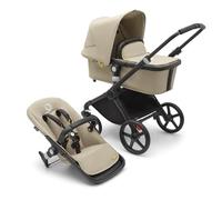 Bugaboo Fox Cub Carrito Todoterreno, con Capazo, Fuerte y Ligera | Silla de Paseo Diseño Duradero con Capota para el Sol Extra Grande, se Pliega en una Sola Pieza Portable, Beige