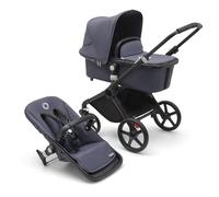 Bugaboo Fox Cub - Carrito Todoterreno, con Capazo y Silla de Paseo Fuerte y Ligera, Diseño Duradero con Capota para el Sol Extra Grande, se Pliega en una Sola Pieza Portable, Stormy Blue