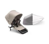 Bugaboo Juego de Extensión Donkey 5 Duo, Convierte tu Donkey 5 Mono en un carrito Duo, De Lado a Lado, Diseño Mejorado, Silla Reversible y Dirección a Una Mano, Desert Taupe