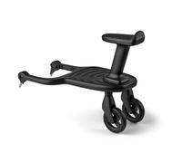 Bugaboo Patinete Acoplado+ Confort con silla extraíble: patinete con opción para sentarse o ir de pie, compatible con todos los carritos Bugaboo, 2 ruedas para mayor comodidad y estabilidad