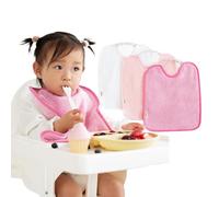 Bugalin Baberos bebe impermeables |Packs- Baberos goma elastica guarderia| 6 meses hasta 4 años| Fáciles de Poner y Quitar De Rizo-Tela Impermeable, Ideal para Guarderia |Fabricados España(GUMMY)