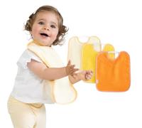 Bugalin Pack de 3 Baberos Bebe Impermeables | Babero con Goma al Cuello | Fáciles de Poner y Quitar | De Rizo y Tela Impermeable, Ideal para la Guarderia | Fabricados 100% en España (DAISY)
