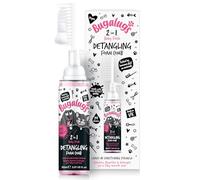Bugalugs Peine de espuma desenredante para mascotas, spray acondicionador para eliminar enredos. Fórmula profesional de aseo para perros con proteína de trigo. Desenredante para perros en aerosol para