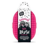 Bugalugs - Cepillo de Baño para Perros - 1 unidad - Color Rosa - Masajea, Limpia y Elimina el Pelo Suelto con Suavidad