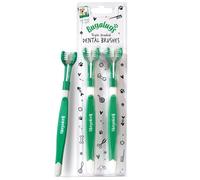 BUGALUGS - Cepillo de Dientes de Triple Cabezal para Perros y Gatos - Pack x2 - Limpieza 360° - Encías y Dientes Sanos - Control de Sarro y Placa - Fácil de Usar - Apto para Todas las Razas