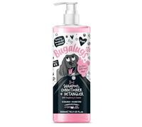 Bugalugs - Champú, Acondicionador y Desenredante Mascotas - Perros y Gatos - 500ml - Limpieza 3 en 1 con Aroma a Mora y limón