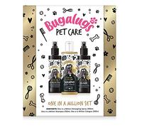 Bugalugs Juego de regalo de spa para perros con champú, spray desenredante y colonia, cumpleaños, regalo de cumpleaños, regalos para mujeres, regalos para hombres, para ella, regalos para él (uno en