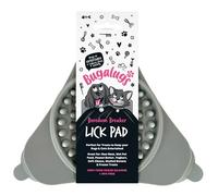 Bugalugs - Lick Pad Antiestrés para Mascotas - Color Gris - Almohadilla de Lamido para Perros y Gatos - Favorece la Calma y Digestión - Antideslizante, Reutilizable, Lavable y Segura