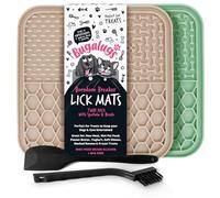 Bugalugs Licky Mats - Alfombrillas para perros, 100% de grado alimenticio para perros y gatos, alfombrilla de comida sin BPA, alfombrilla de alimentación y lamer, reduce el estrés y la ansiedad, 2