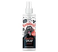 Bugalugs - Spray para pulgas y garrapatas para perros, 250 ml, funciona en cachorros y perros olorosos, contiene aceite de neem, champú vegano equilibrado con pH para mascotas, utilizado por el novio