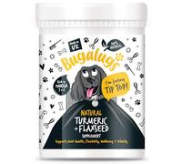 BUGALUGS - Topping Natural de Cúrcuma y Linaza para Perros - 200g - Apoyo Articular - Omega 3 - Piel Sana y Pelaje Brillante - Antiinflamatorio Natural - Sin Aditivos - Uso Diario - 100% Natural