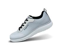 bugatti 321-ase01, Zapatos con Cordones Hombre, Blanco y Gris Claro, 42 EU