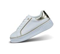 bugatti 435-aie04, Zapatillas Mujer, Blanco y Dorado, 40 EU