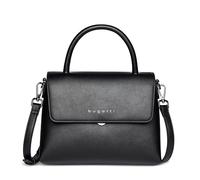 bugatti Almata bolso 2 en 1 con estuche extra para cosméticos, bolso para mujer de cuero sintético, negro