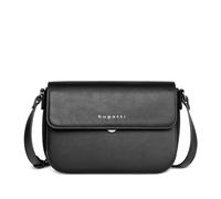 bugatti Almata bolso de hombro para mujer M, bolso bandolera, bolso de mano de cuero sintético, negro