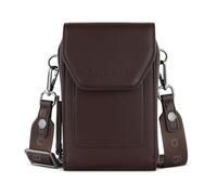 bugatti Almata Monedero Bandolera con Compartimento para Smartphone, Bolso Tipo Crossover para Mujer, marrón