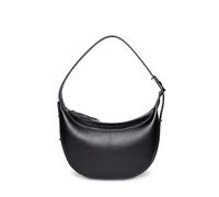 bugatti Amelie Bolso bandolera S para mujer, pequeño bolso media luna de piel sintética negro