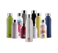 BUGATTI B Bottles Twin Botella térmica 500 ML Silver Mantiene los líquidos Calientes por 12 H fríos por 24 H y Hielo por 36 H Botella Fitness ecológica y Reutilizable de Acero Inoxidable 18/10