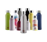 BUGATTI B BOTTLES TWIN Botella térmica 500 ML Silver mantiene los líquidos calientes por 12 H fríos por 24 H y hielo por 36 H Botella ecológica y reutilizable de acero inoxidable 18/10
