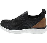 bugatti Bequeme Schnürschuh Memory Foam Elegante Casual Easy Fit Sneaker Aus Austauschbaren Einlegesohlen, Mocasín Hombre, Negro coñac, 43 EU