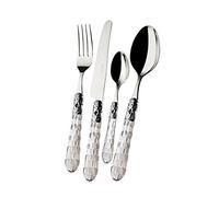 Bugatti BHC1T-S3550 Bohemia - Cubertería (acero inoxidable/PMMA transparente, 39 x 27 x 5 cm, 24 piezas)