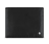 bugatti Black Magic Billetera Completamente de Cuero, Monedero con protección RFID, Negro