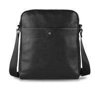 bugatti Black Magic Bolso bandolera de cuero, bolso para hombre en negro